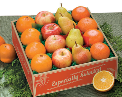 Four Variety Pack of oranges, tangerines, apples and pears.