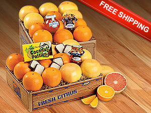 Sunshine Deluxe Assortment with Navel Oranges and Ruby Red Grapefruit and Free Shipping