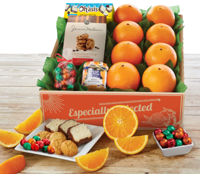 Navel Oranges paired with sweet and tasty Florida treats.