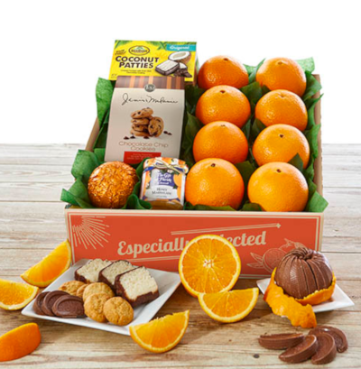 Navel Oranges paired with sweet and tasty Florida treats.